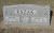 Headstone of William Razak and Pearl E. Razak